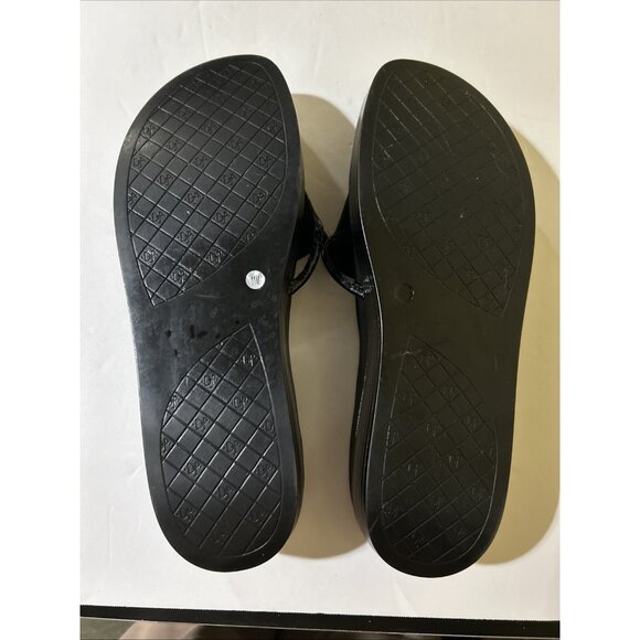 Donald Pliner Women's Fifi Patent Leather Thong Sandals Platform Size 11 - Picture 7 of 12